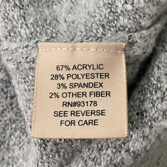 Philosophy Sparkly Stars Sweater Womens L Gray Celestial Patriotic USA Y2K - Picture 4 of 5